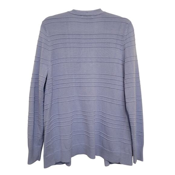 Staccato Open Front Cardigan Light Blue Knit Size L Lightweight Layering - Picture 4 of 6
